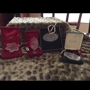Waterford Annual Christmas Ornaments 1995-1998